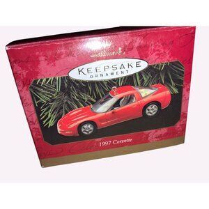 Hallmark Keepsake Ornament 1997 Corvette Red Model Car Christmas Tree Decoration
